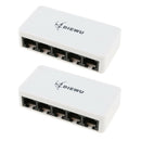 1 Pair 5 Port 10/100Mbps Ethernet POE Switch for Desktop PC Computer