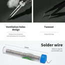 15Pcs Electric Soldering Iron Kit Welding Tool Set Adjustable Temperature 60W #