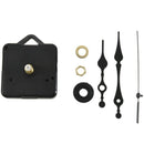 Clock Movement Mechanism with Black Hour Minute Second Hand DIY Tools Kit