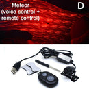 LED Car Atmosphere Lamp USB Interior Ambient Star Light Starry Sky Projector