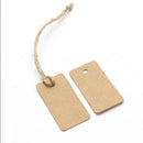200PCS Brown Paper Kraft Gift Tag Favour Lolly Wedding Party Bag Name Label SPTO