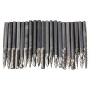 20 x Tungsten Steel Solid Carbide Burrs For Rotary Drill Die Grinder Carvin Y4H5