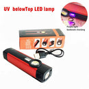 Magnetic LED COB Inspection Lamp Camping Work-Light Rechargeable Cordless Torch