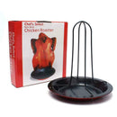 Chicken Roaster Roasting Tray Rack Bake Pan Vertical 1PC Upright HOT BBQ I8 E2U4