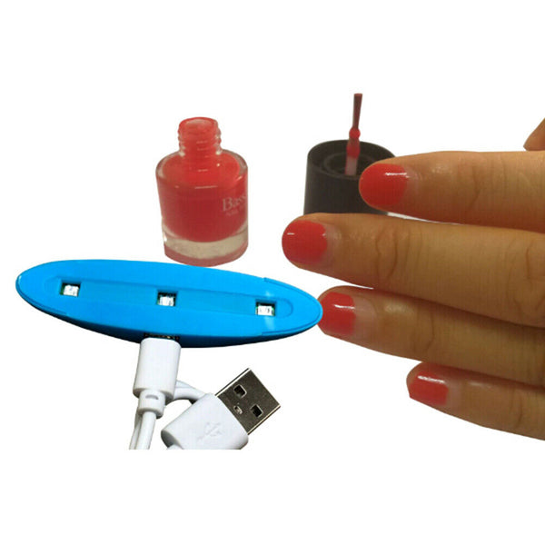 Portable 3W USB UV LED Curing Lamp Light Nail Gel Polish Dryer Machine Manic Gw