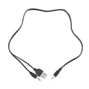USB 2.0 to Mini B Male 3.5mm Jack Plug Audio Data Cable 50cm/20" 5 Pcs Blac