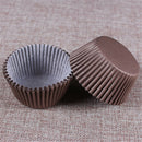 100pcs coffee color cupcake paper cups paper cupcake form cupcake liners n!j