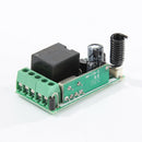 DC 12V 433MHz Wireless Switch Mini 1 Channel Relay Receiver + RF Remote (D)