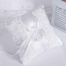 Embroidered Lace Ribbons Ring Pillow Cushion Wedding Decoration Supplies
