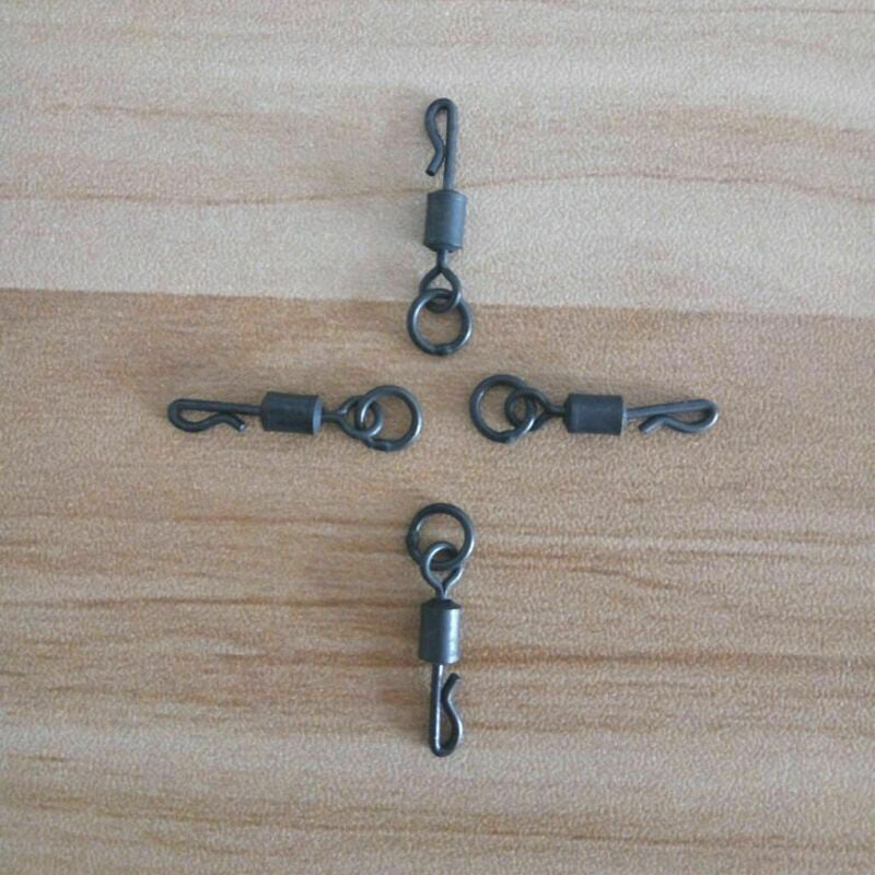 10x Quick Change Size 8 Flexi Ring Swivels Carp Rig Kwik_AU G3Q1 Tackle Fis T4N6