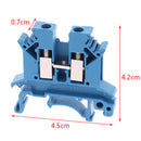 10Pcs Blue UK-2.5B Terminals Universal Class Connector Screw Terminal BX