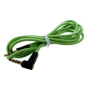 3.5MM Male To Male Car AUX Cord Studio Audio Extension Bent Cable(Green)