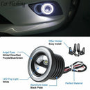 2.5'' 15W Car White COB LED Projector Angel Eyes Blue Ring DRL Fog Light Lamp&M