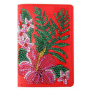 DIY Flower Special Shape Diamond Painting Leather Passport Protective Cover