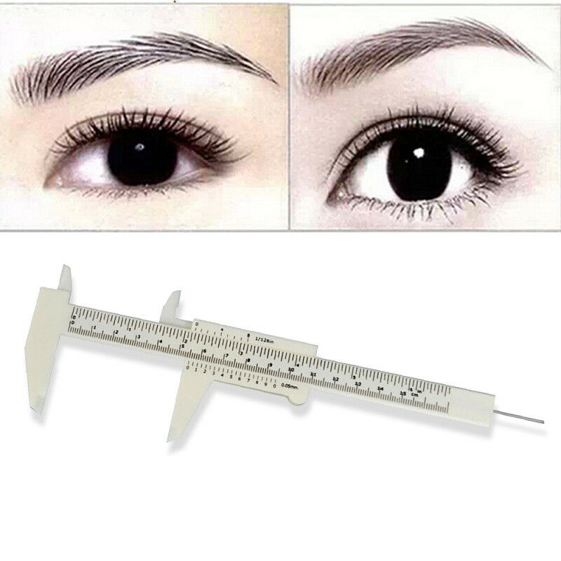 Sliding Vernier Caliper Measure Tool Ruler for Tattoo Eyebrow Makeup Hot 1 x
