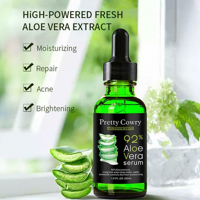 30ml Aloe Essence Moisturizing And Soothing Liquid Glass Dropper Bottle