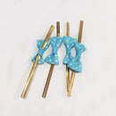 100pcs Cute Colored Bow Metallic Twist Tie for Bakery Candy Cello Bags Gifts