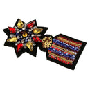 Embroidered Sew/Iron On Patch Badge Transfer Bag Clothes Rhinestone Applique
