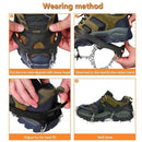 Ice Cleats For Women Men, 19 Snow Spikes Ice Crampons For Walking, Jogging,