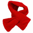 Women's Faux Rabbit Fur Scarf Autumn Winter Scarves red