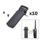 10Pcs Walkie Talkie clamps Spare Part Back Belt Clip for Baofeng 2-way Radi A3Z5