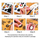 30Pcs Oval Pendant Trays Bezel with Dome Glass Cabochon for DIY Jewelry M BVP