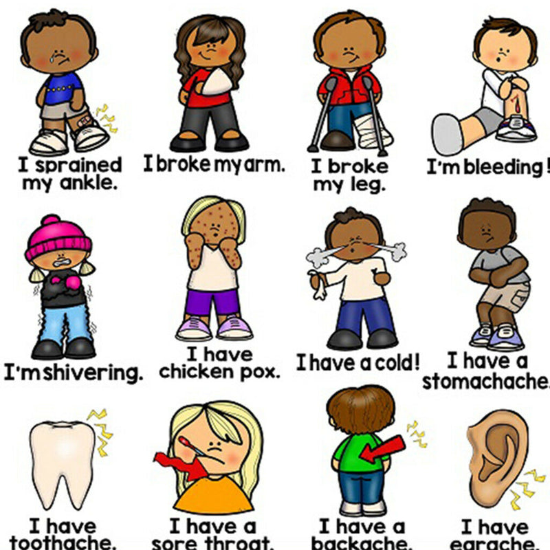 Illness~Kids Fun Early Learning Educational Preschool Poster Charts