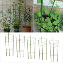 5 x 60cm Adjustable Plastic Garden Plant Support Rings Flower Growing Climbing