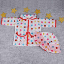 Rainbow Dot Raincoat Hat Clothes for 18in Girl Our Generation_Doll
