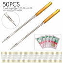 50 Needles For Sewing Machine Needles, Mixed size