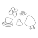 5pcs DIY Cock Metal Cutting Dies Scrapbooking/Photo Album Embossing Stencil