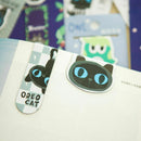 Lovely Black Cat Magnetic Bookmark Paper Clip Bookmark Supply School.Office Q9M2