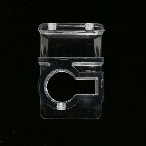 Acrylic Aquarium Pipe Clip Clamp Holder to Fix 12mm/16mm Inflow Outflow Water