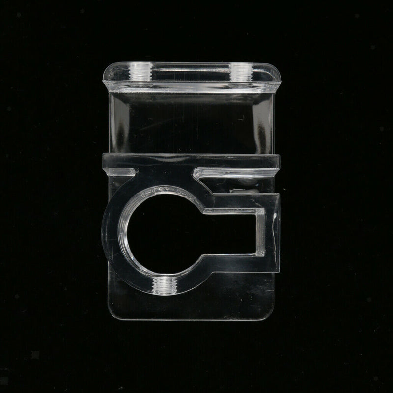 Acrylic Aquarium Pipe Clip Clamp Holder to Fix 12mm/16mm Inflow Outflow Water