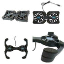Foldable Mini Notebook Cooler Laptop USB Double Cooling Pad Computer Fan R9D0