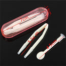 Hot Contact Lens Inserter Remover Soft Tip Tweezer  Stick Tool Case Set New 20:~