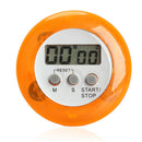 Round Magnetic LCD Digital Kitchen Countdown Timer Alarm with Stand White