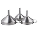 3Pcs/Set Sliver Stainless Steel Wide Mouth Eco-Friendly Kitchen Funnel Easy