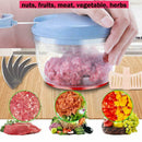 Pulling Food Powerful Manual Chopper Hand Held-Vegetable Shredder Y4N5