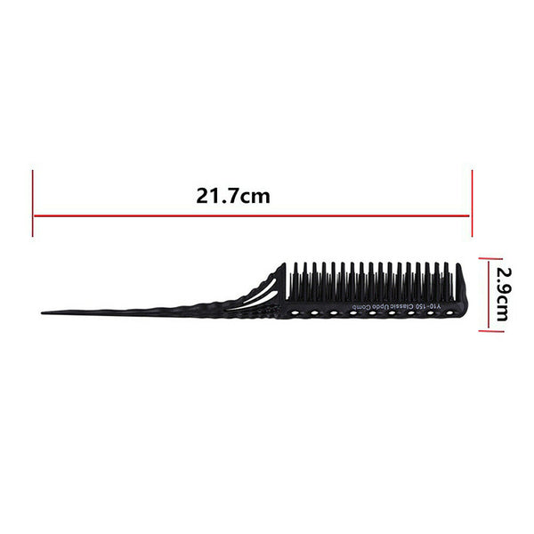 Anti-static Hairdressing Comb Hair Trimmer Comb for Hair Styling (Black) A#S