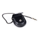 Pu Leather Pocket Watch Holder Storage Case Coin Purse Pouch Bag With Chain ME