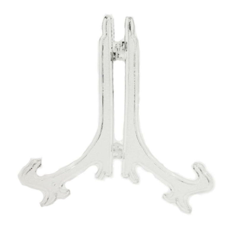 5x Plastic Folding Display Easel Stand Dish Plate Teacake Photo Holder 10cm