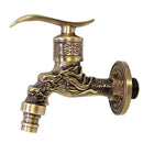 Dragon Carved Faucet For Garden Bathroom Or Washer, For Wall Mounting Y8G8