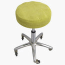 3Pcs Elastic Winter Plush Round Chair Seat Cover Removable ~Green_Size 4