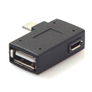 Micro 90 Degree OTG Adapter USB 2.0 Host Left/Right Angle For Phone/Tablet
