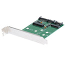 M.2 MSATA to SATA 3.0 SSD Adapter 2-in-1 Card Support NGFF B-Key 22x60mm