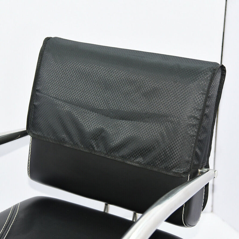 Salon Hairdressing Barber Chair Back Cover Hair Plastic PVC Waterproof Black