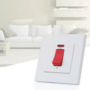 With Indicator Light Switch 45A High Power Switch Panel Type 86 Double Maxi