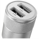 12-24V 3.1A Car LED Double USB Charger Adapter For iPhone6s 6 5s iPod Silve