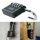 4 Dial Digit Zinc Alloy Security Padlock Outdoor Heavy Duty Combinatio ZWP